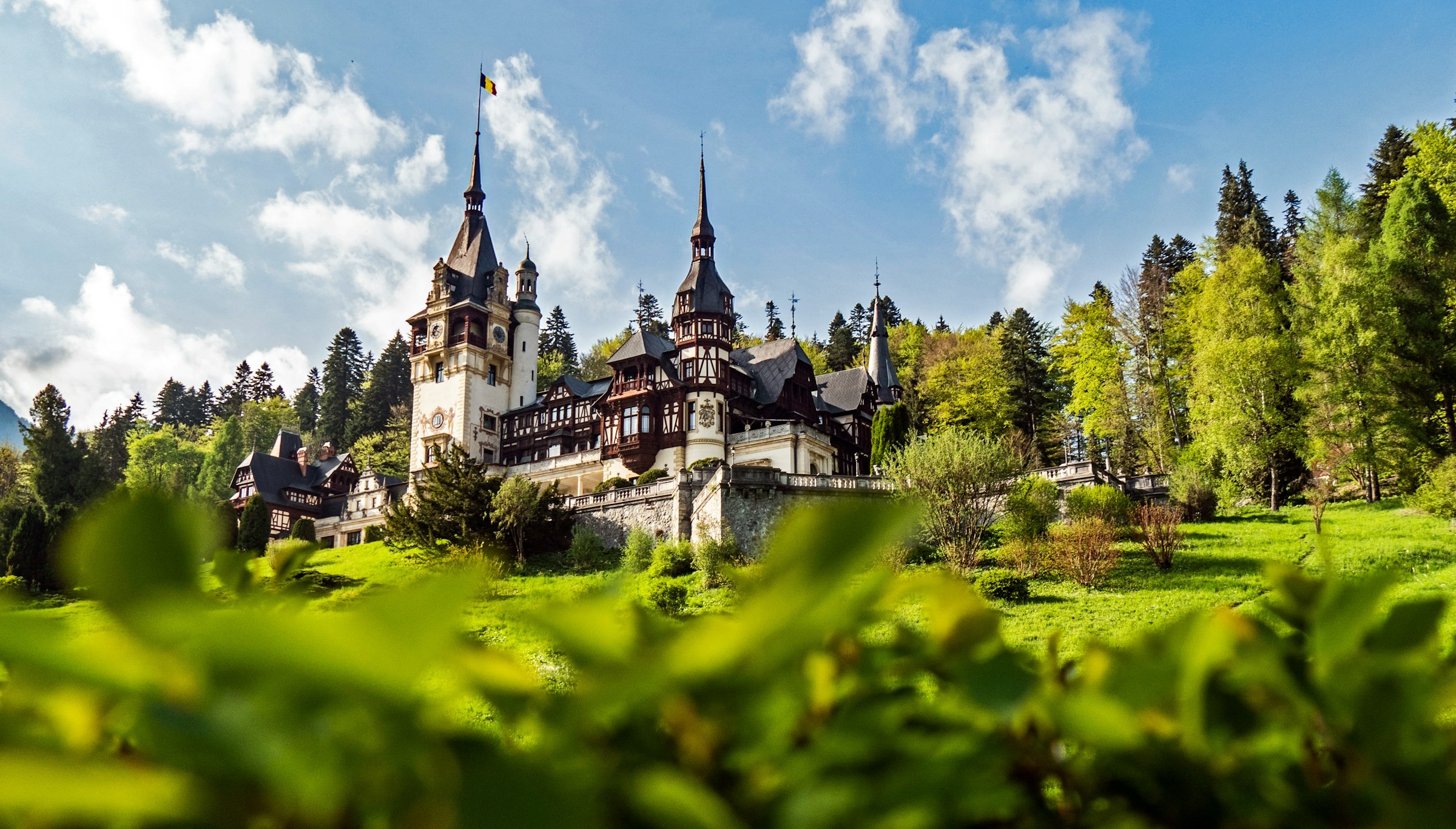 Castle in the Romanian countryside